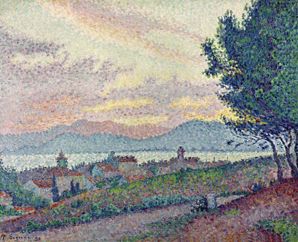 Detail of St. Tropez, Pinewood, 1896 by Paul Signac