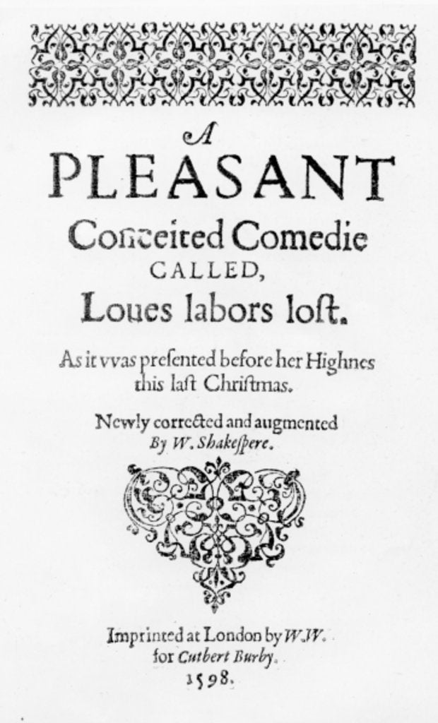 Detail of Loves Labours Lost by English School