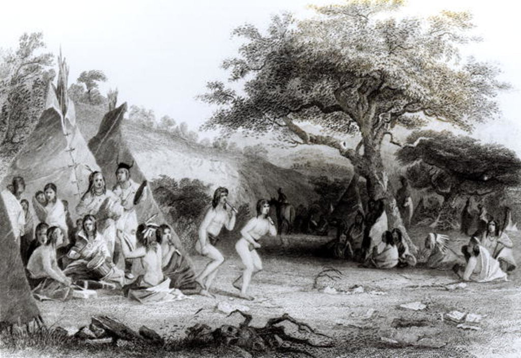 Detail of Worship of the Sun by Captain Seth Eastman