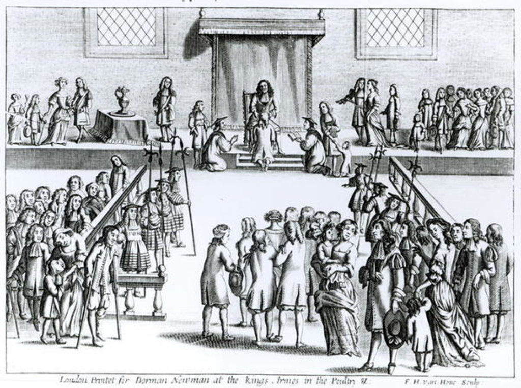 Detail of The Manner of his Majesty Curing the Disease Called the King's-Evil by English School