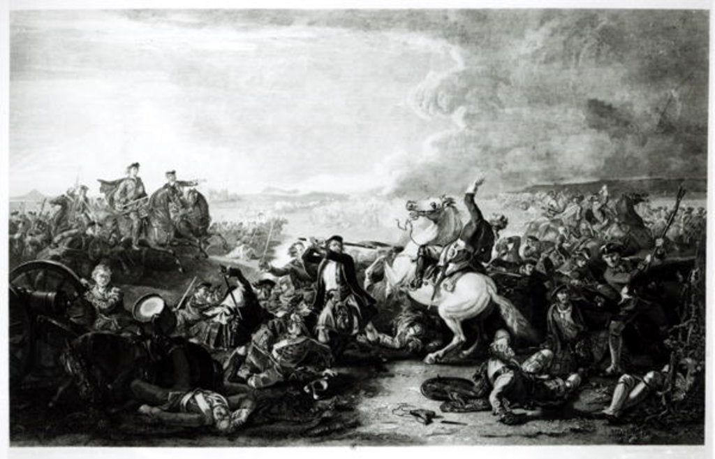 Detail of The Death of Colonel James Gardiner at the Battle of Prestonpans in 1745 by English School