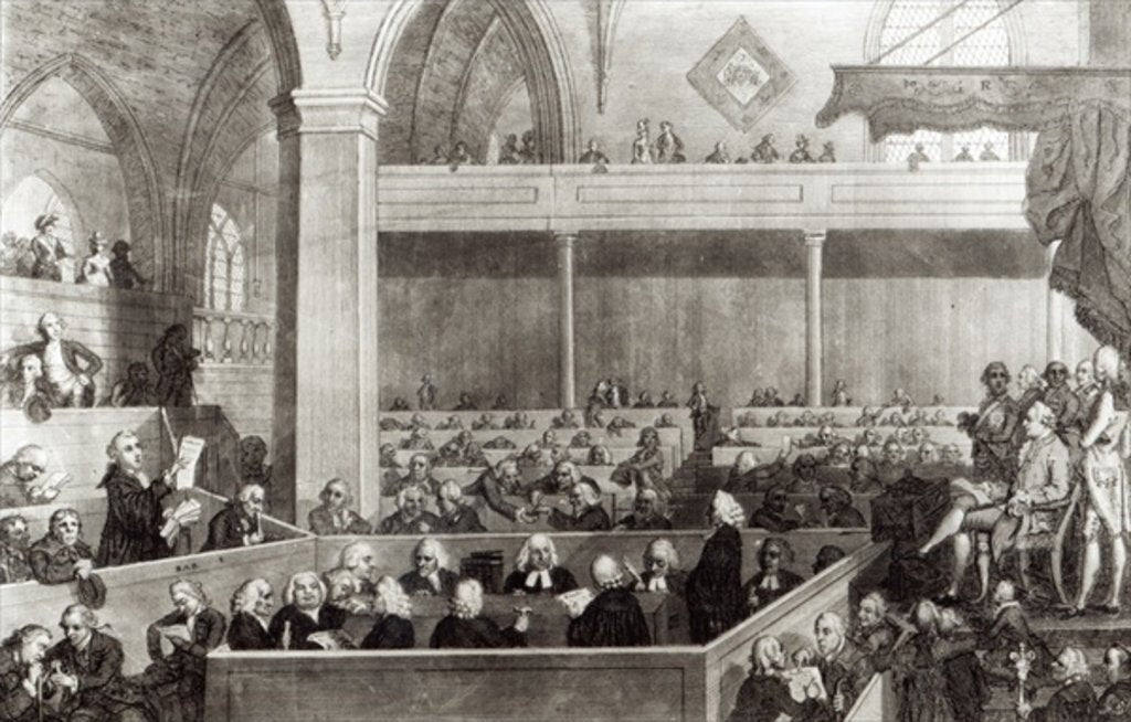 Detail of The General Assembly of the Kirk of Scotland by David Allan