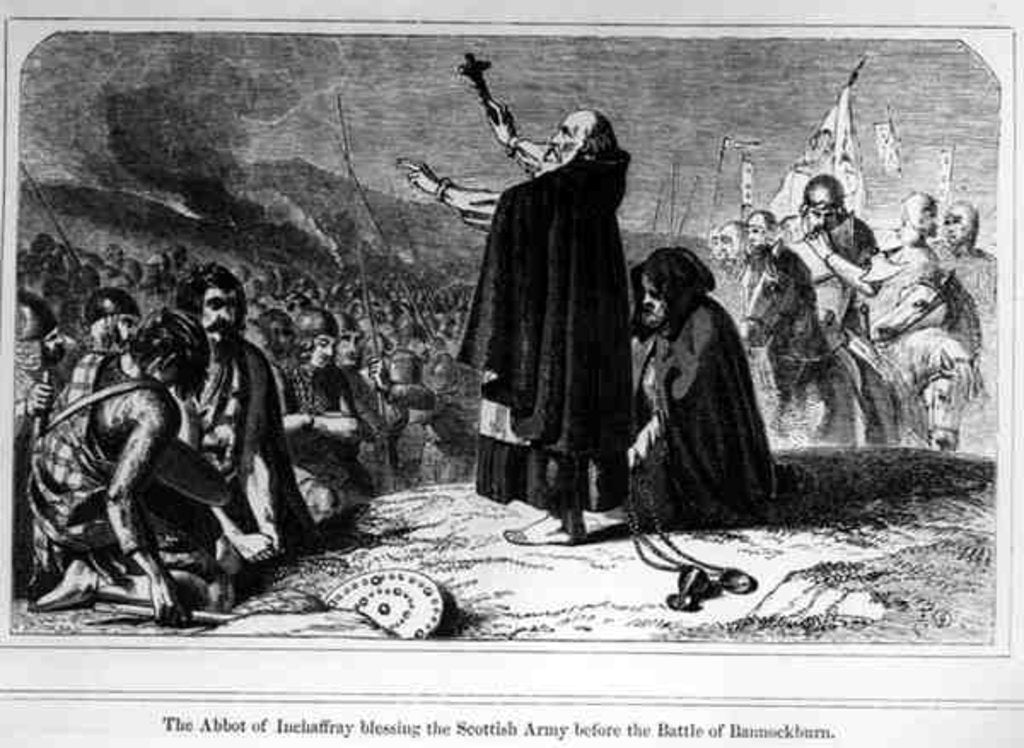 Detail of The Abbot of Inchaffray Blessing the Scottish Army Before the Battle of Bannockburn, 21st June 1314 by English School