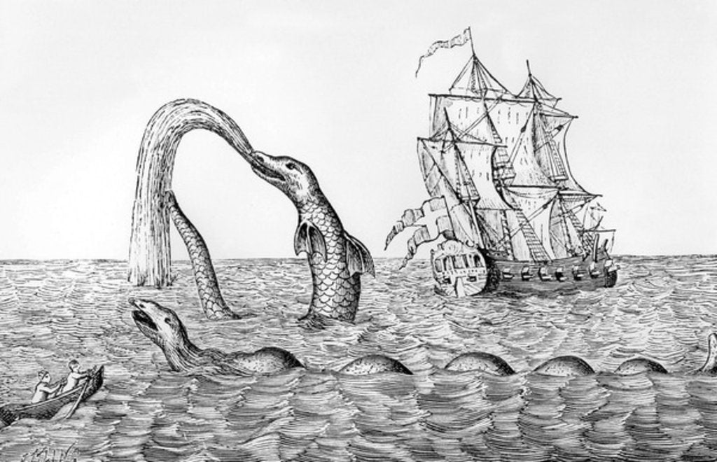 Detail of The Sea Serpent by English School