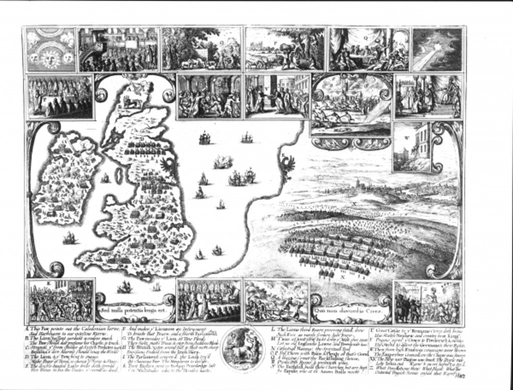 Detail of Conquests of Gustavus II Adolphus, King of Sweden, 1632 by English School