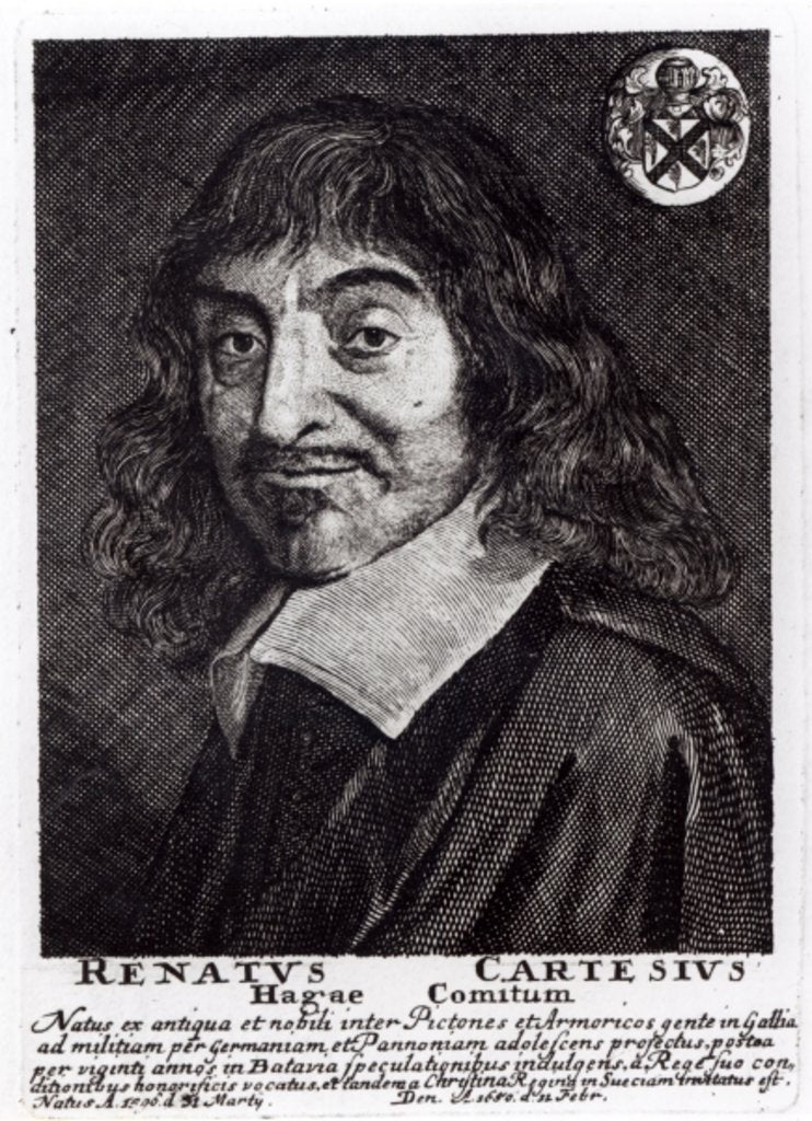 Detail of Portrait of Rene Descartes by Frans Hals (after)