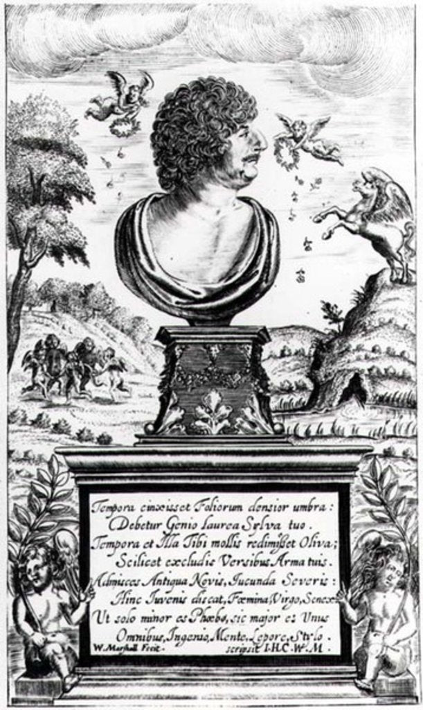 Detail of Robert Herrick by William Marshall