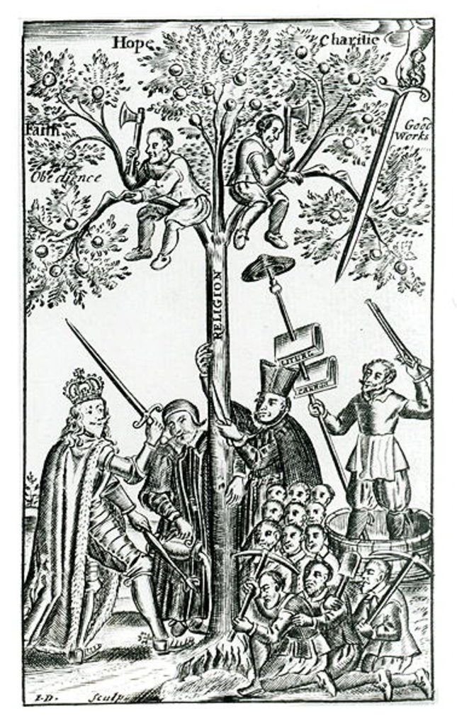 Detail of Frontispiece to 'Epitome of English History' by Thomas May, 1683 by English School