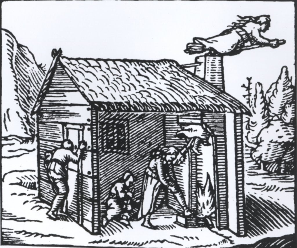 Detail of Interior of a Witch's House, 1579 by English School
