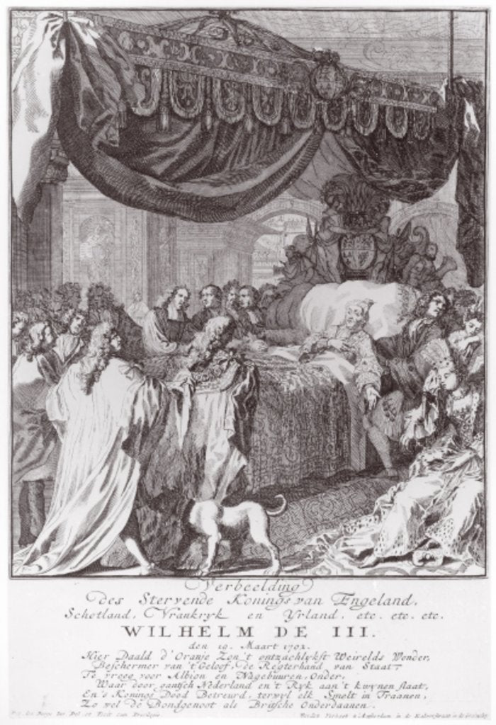 Detail of William III on his deathbed by Pieter van den Berge