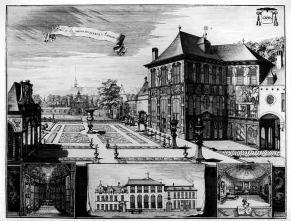 Detail of View of the Hilwerue House belonging to Peter Paul Rubens 1692 by English School