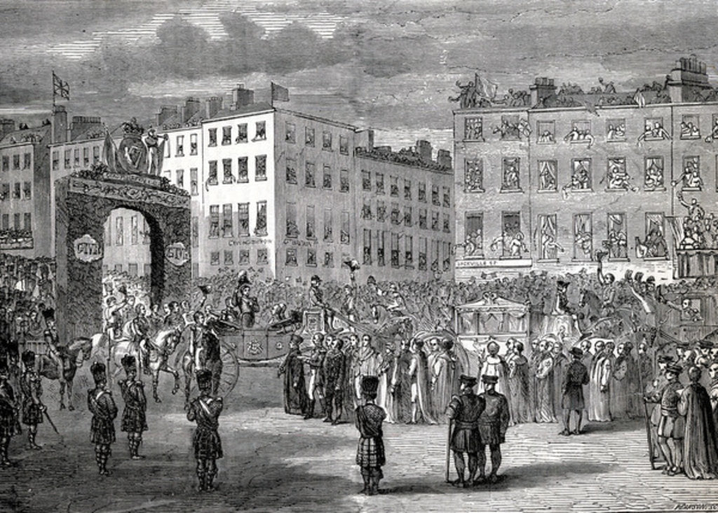 Detail of The Entry of George IV into Dublin, 3rd September 1821 by English School