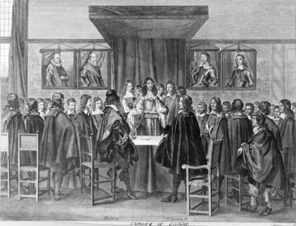 Detail of Treaty of Breda, 31st July 1667 by Dutch School
