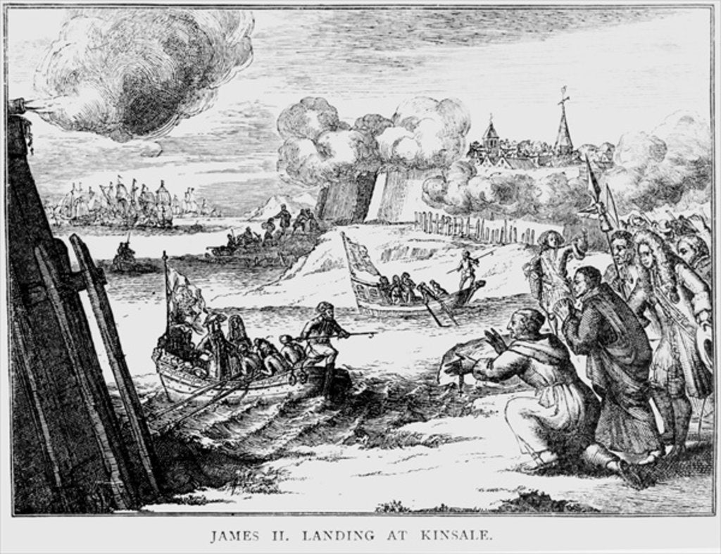 Detail of James II Landing at Kinsale, 12 March 1689 by English School