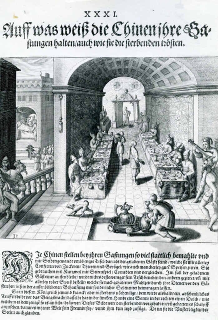 Detail of India Orientalis, 1598 by Theodor de Bry