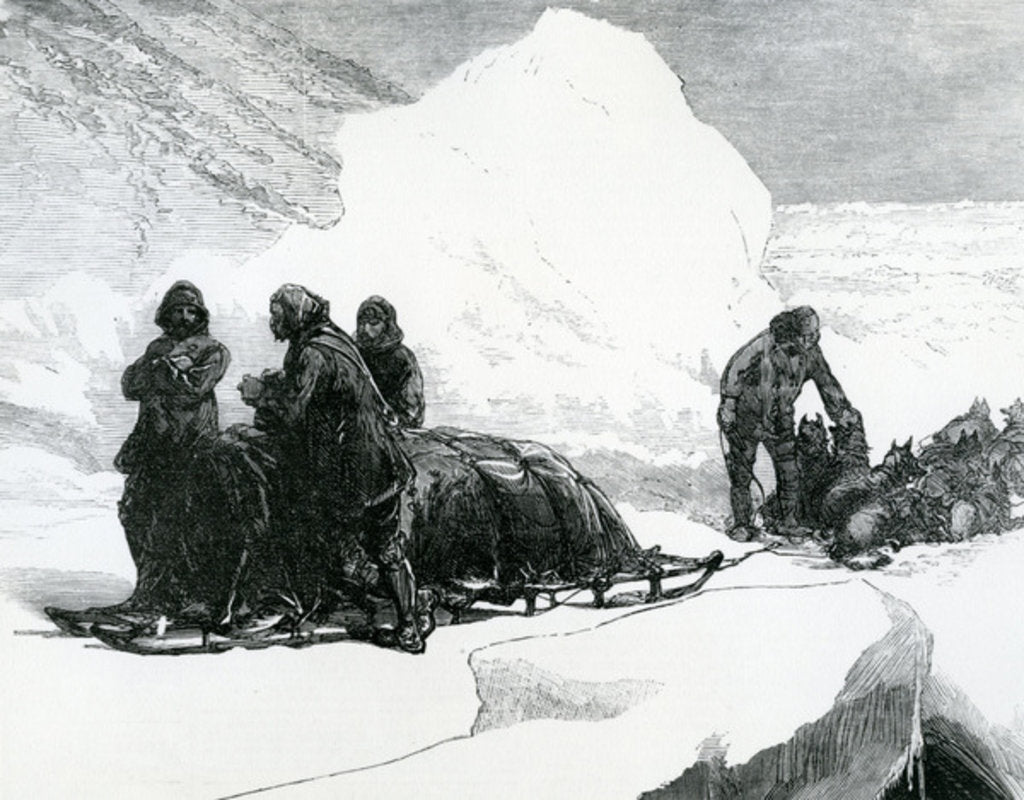 Detail of The Highway to the North, 1876 by English School