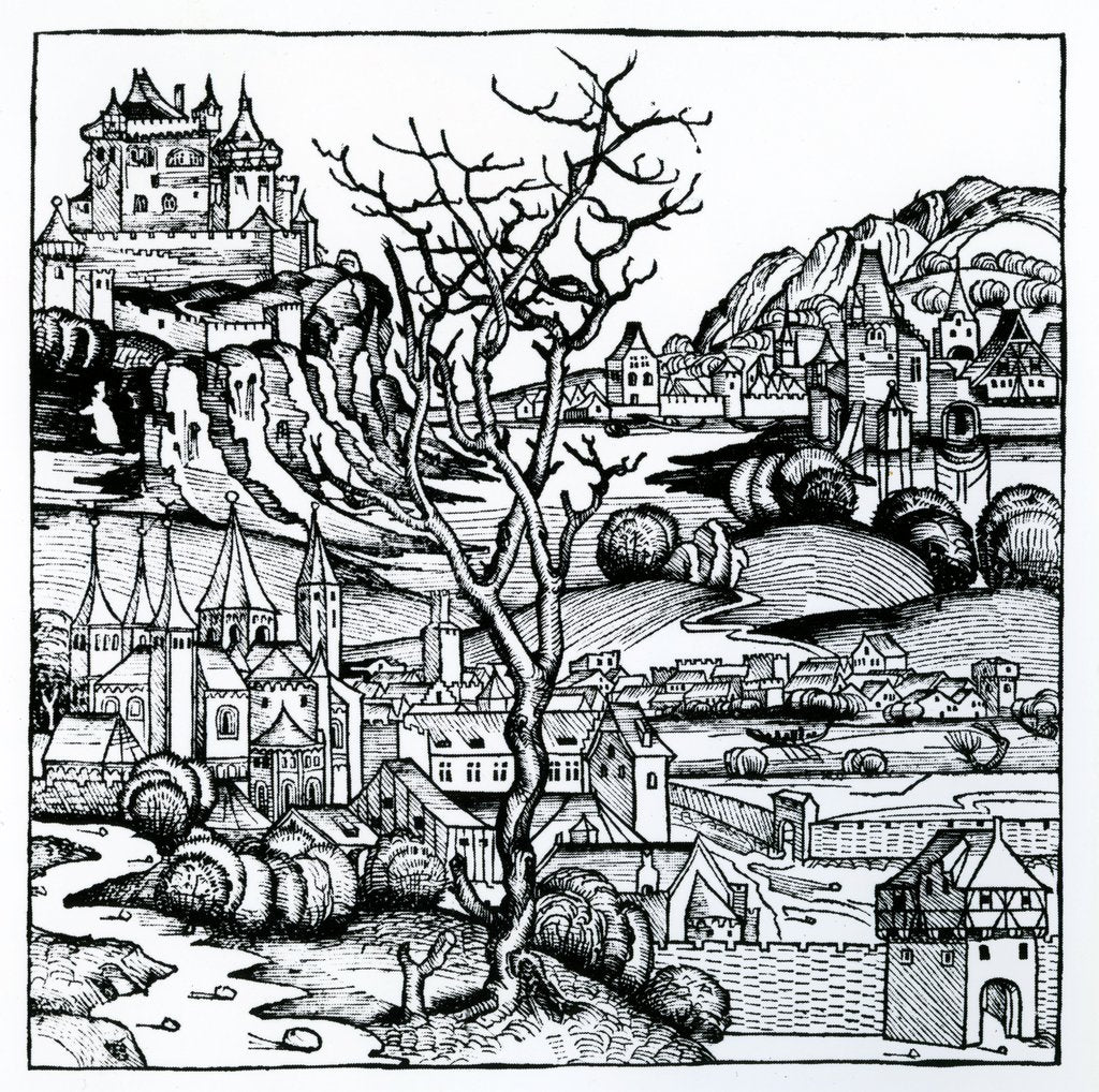 Detail of View of Portugal from the 'Nuremberg Chronicle' 1493 by German School