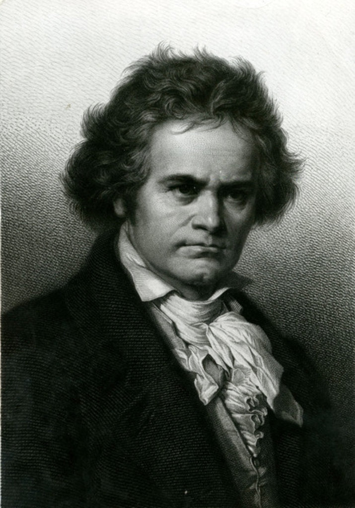 Detail of Portrait of Beethoven by Carl Jager