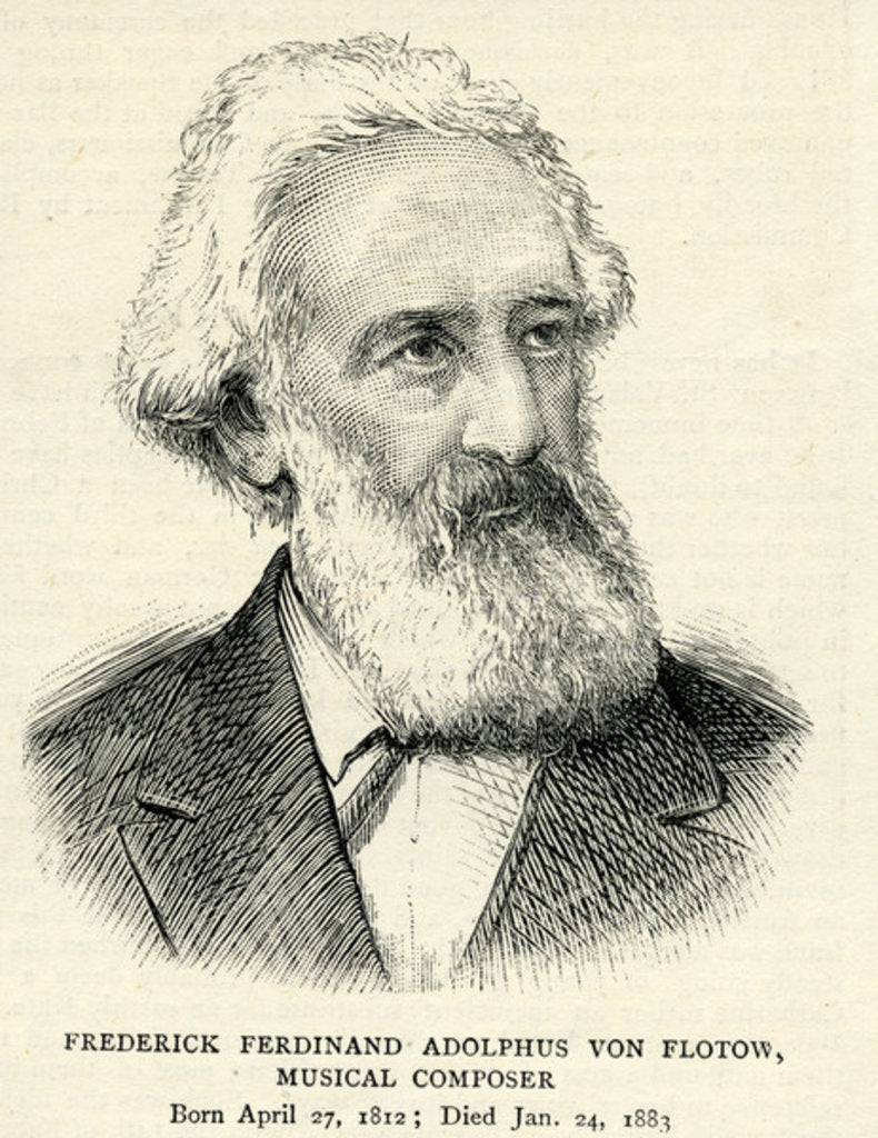 Detail of Frederick Ferdinand Adolphus von Flotow by English School