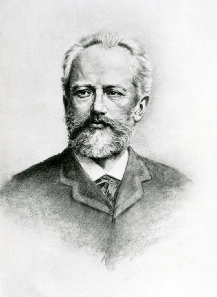 Detail of Piotr Ilyich Tchaikovsky by Anonymous Anonymous