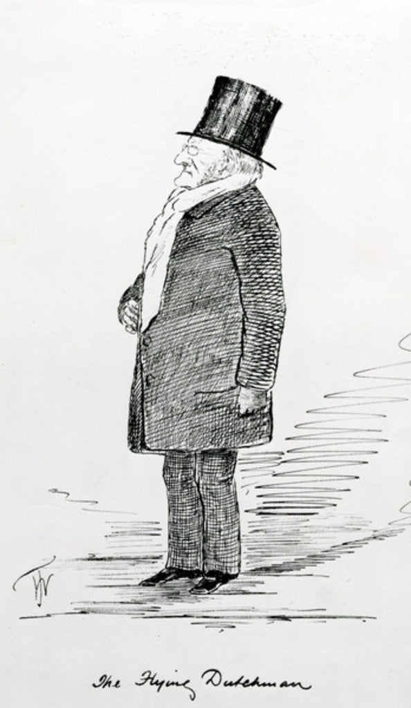 Detail of Pamphlet for 'The Flying Dutchman' by Wagner at the Royal Albert Hall, London, May 1877 by Anonymous Anonymous