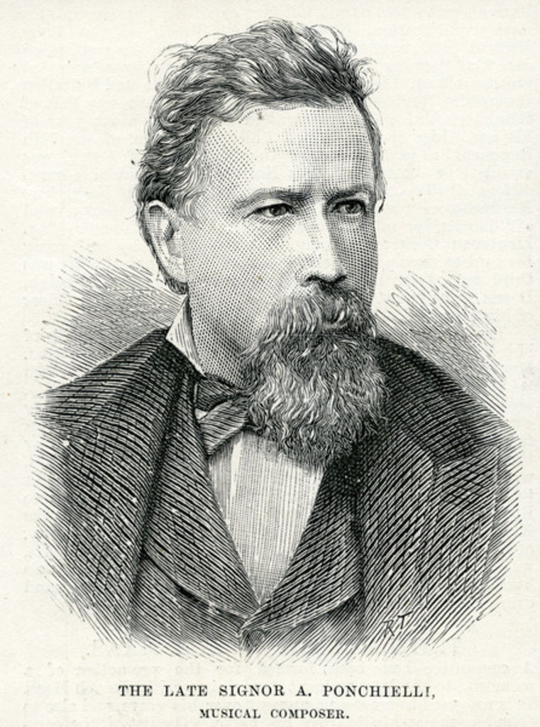 Detail of Portrait of Amilcare Ponchielli, 1886 by English School