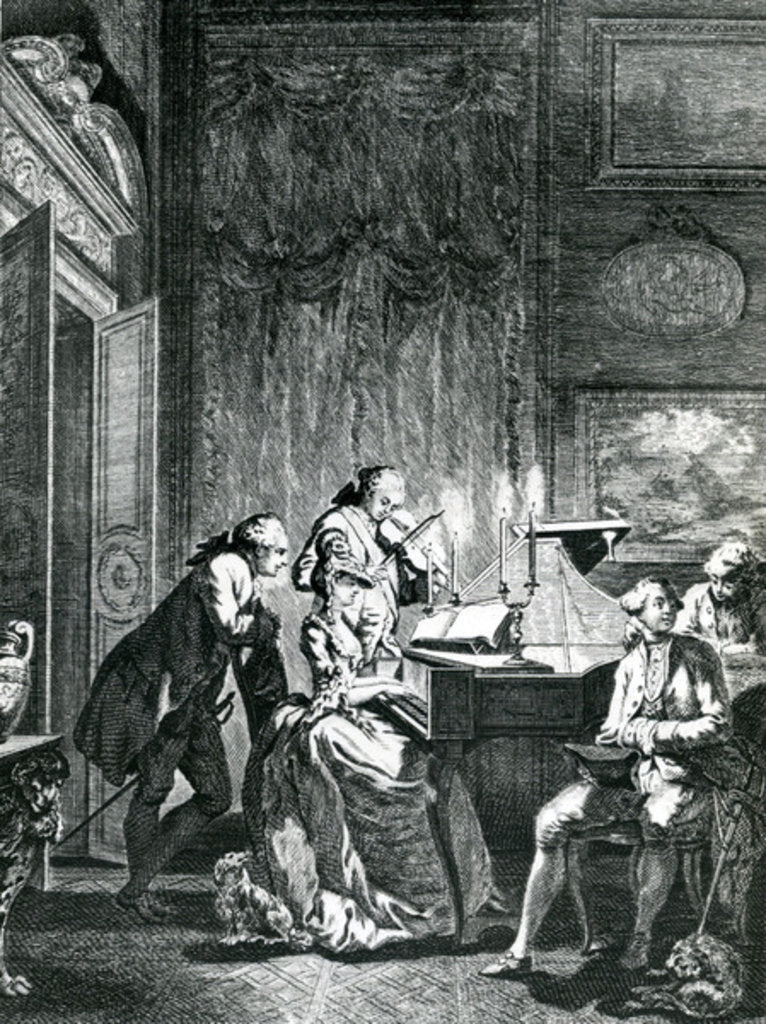 Detail of Vos Yeux Commencent nos Tourments from 'Choix de Chansons' by Anonymous Anonymous