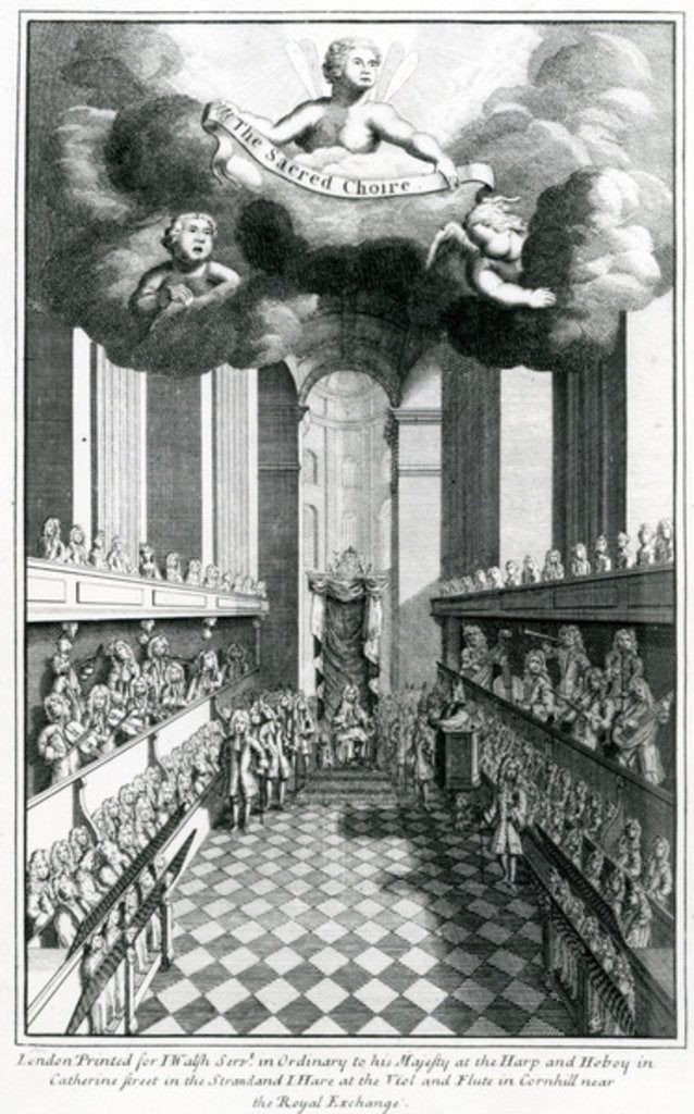 Detail of The Sacred Chore, 1716 by English School