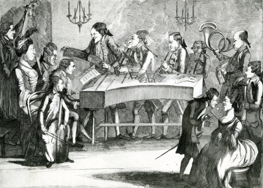 Detail of A Sunday Concert, 1782 by Charles Loraine Smith