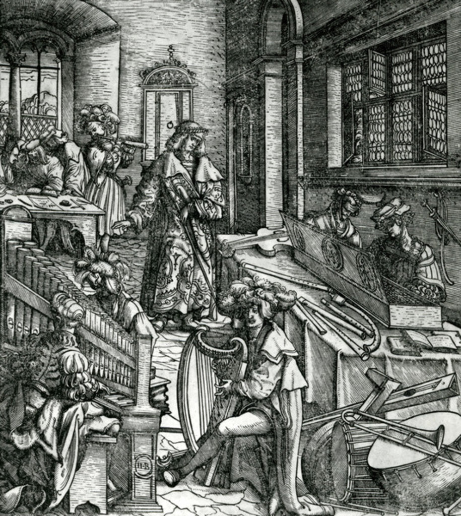 Detail of History of Music by Hans Burgkmair
