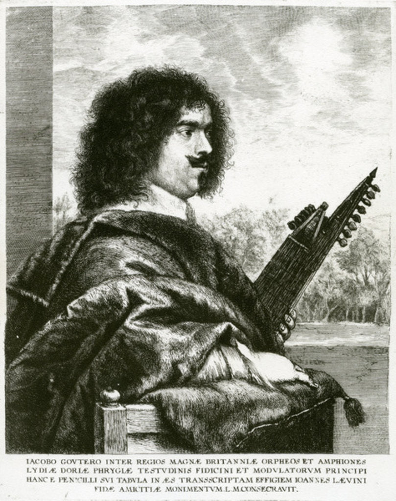 Detail of Jacques Gaultier c.1630 by Jan the Elder Lievens