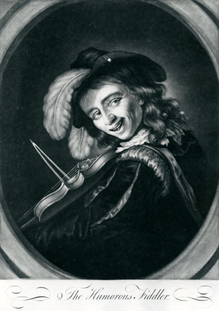 Detail of The Humorous Fiddler, 1767 by English School