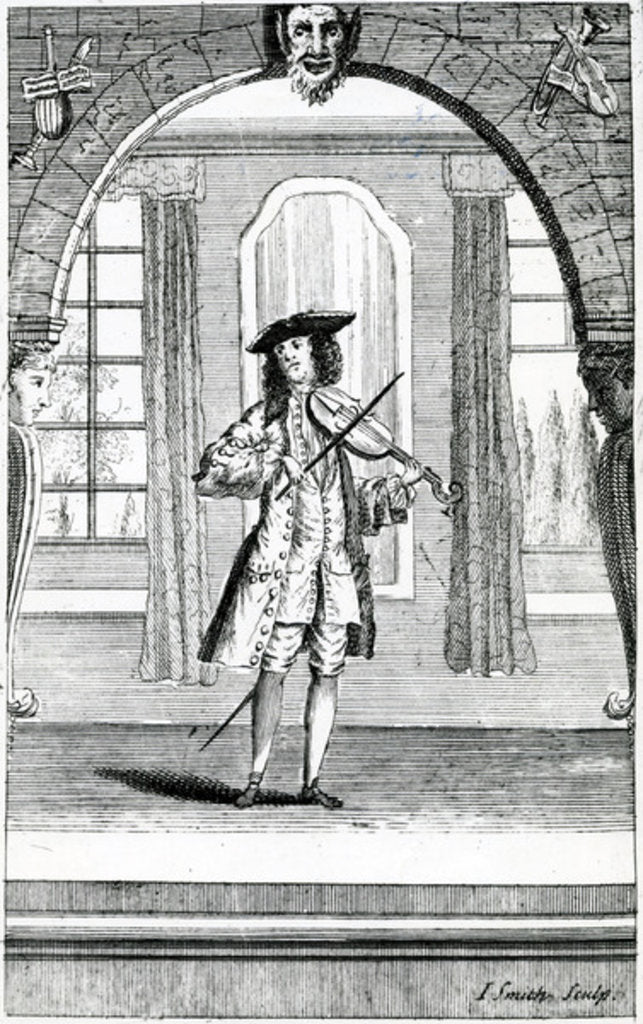 Detail of The Modern Music Master, 1730 by English School