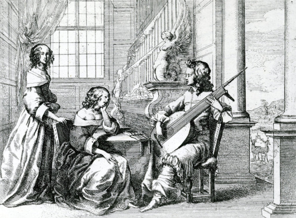 Detail of The Music Lesson by Anonymous Anonymous