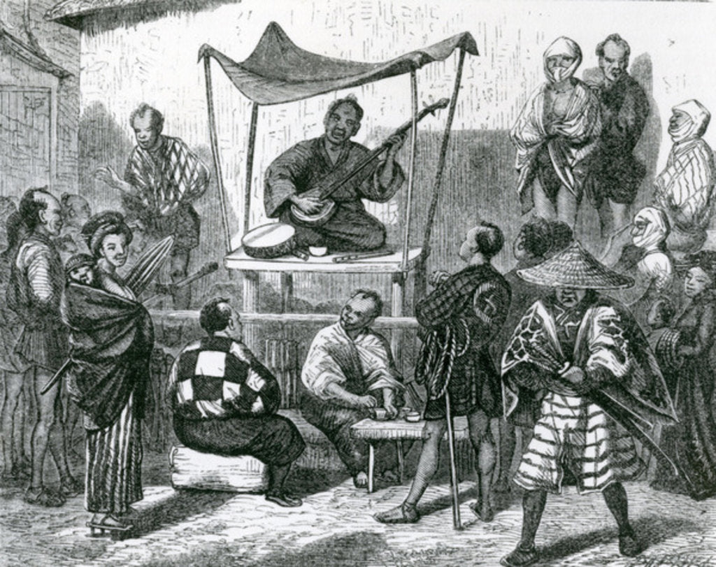 Detail of The Street Ballad singer by Anonymous Anonymous