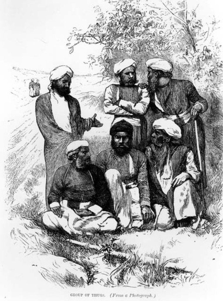 Detail of Group of Thugs, after a photograph by English School