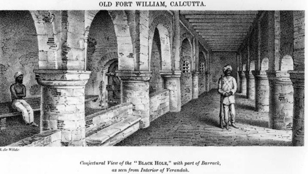 Detail of Old Fort William, Calcutta by Samuel de Wilde