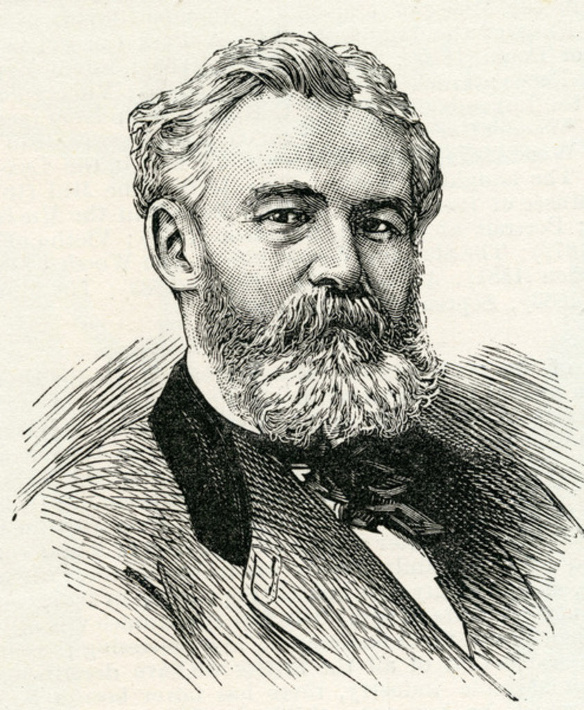 Detail of Charles Busson from the 'Illustrated London News' May 1884 by English School