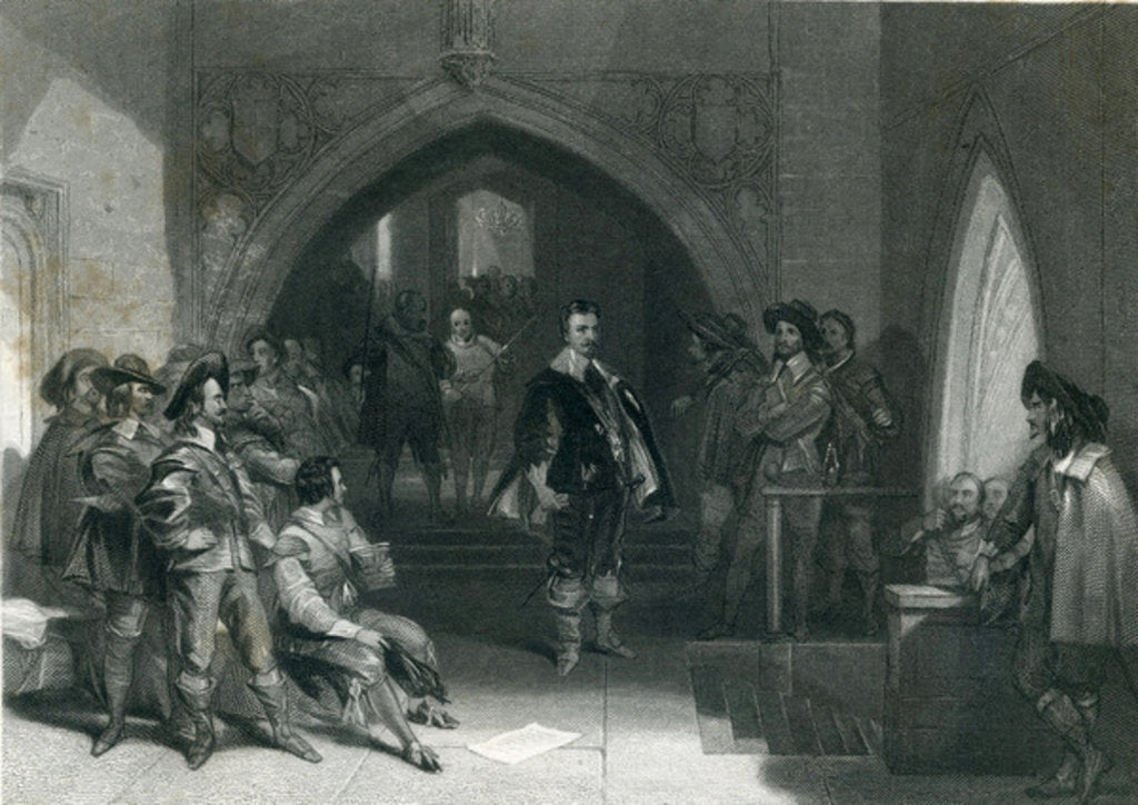 Detail of Arrest of Lord Strafford, 1640 by English School