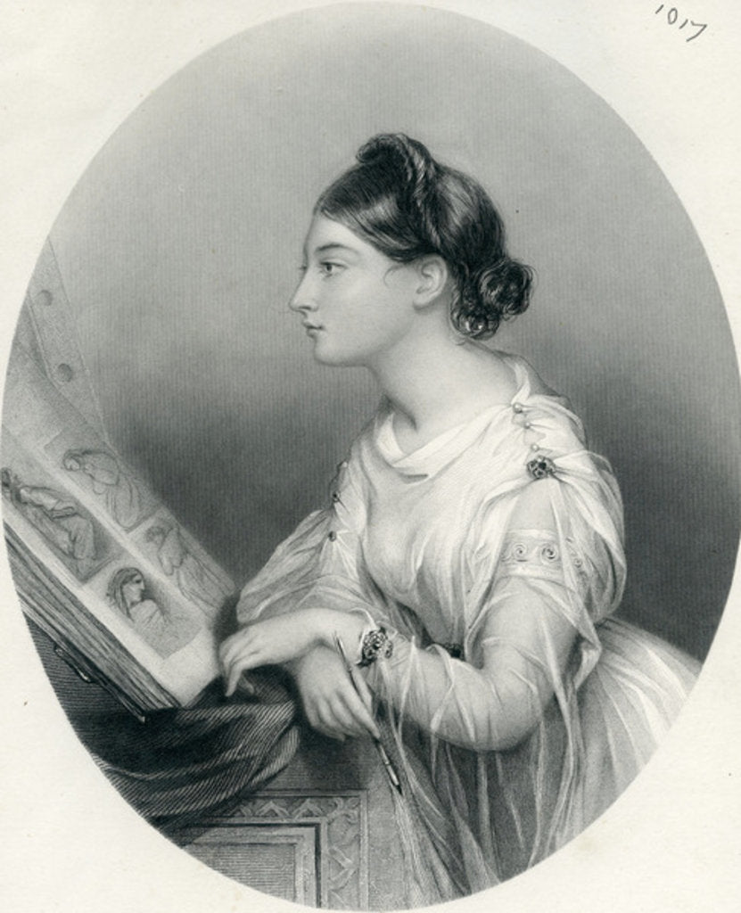 Detail of The Sculptress by English School