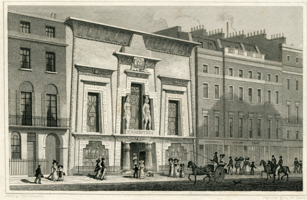 Detail of The Egyptian Hall, Piccadilly, 1828 by English School