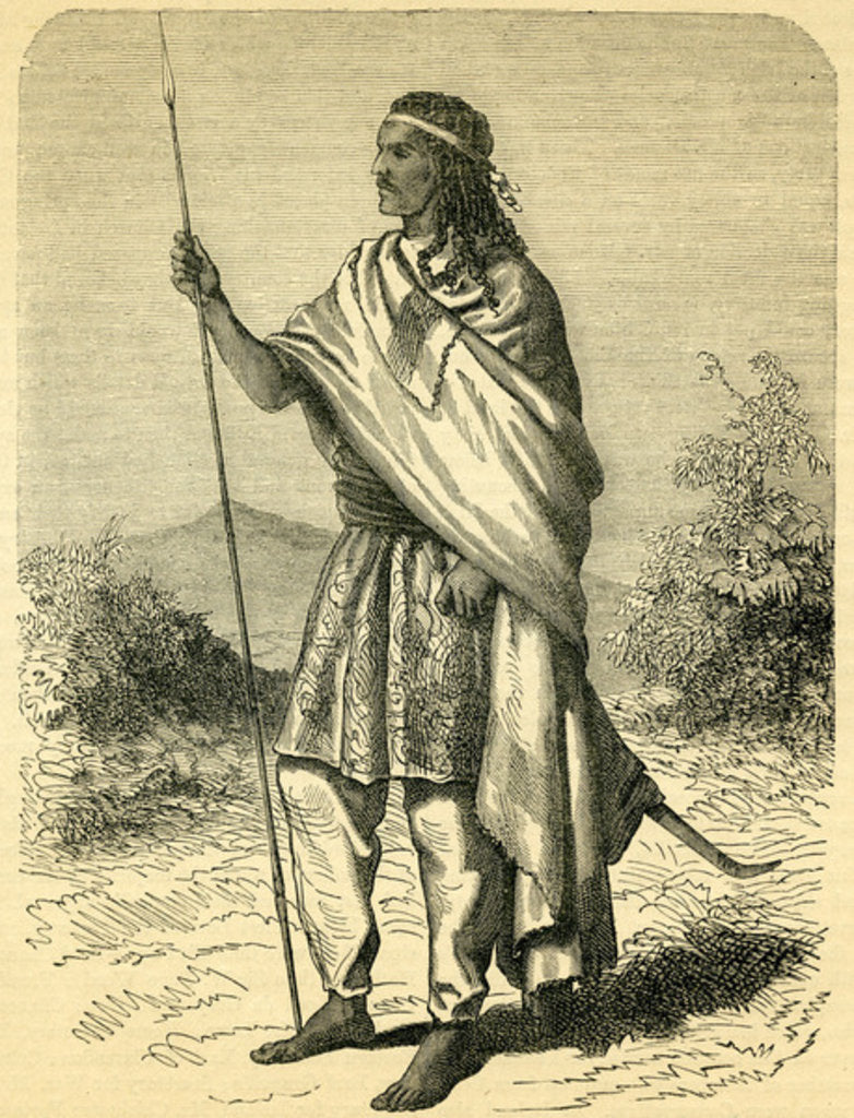 Detail of The Emperor Theodore II, 1864 by Unknown Artist