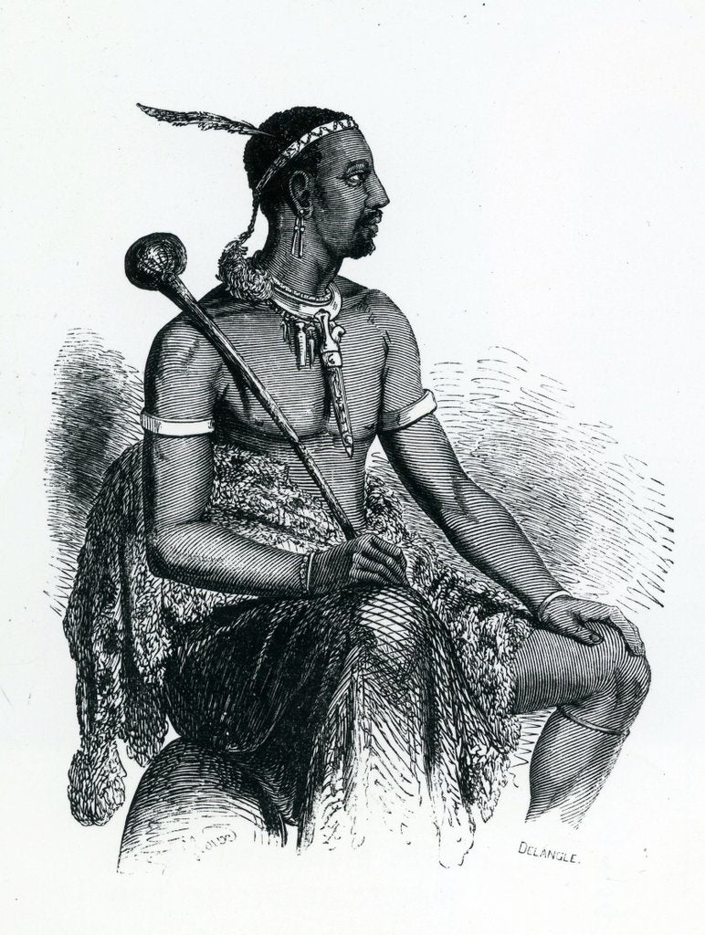 Detail of King Moshoeshoe I 1833 by French School