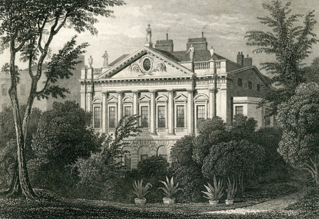 Detail of Earl Spencer's House, Green Park, 1829 by Thomas Hosmer (after) Shepherd