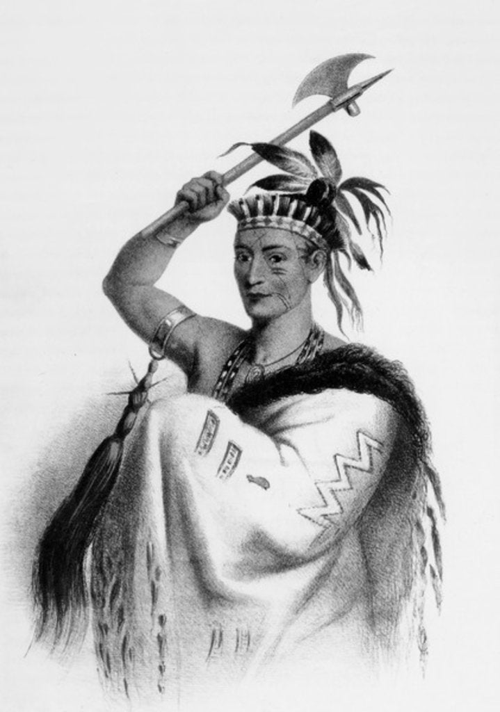 Detail of Soi-En-Ga-Rah-Ta, or King Hendrick', 1857 by English School