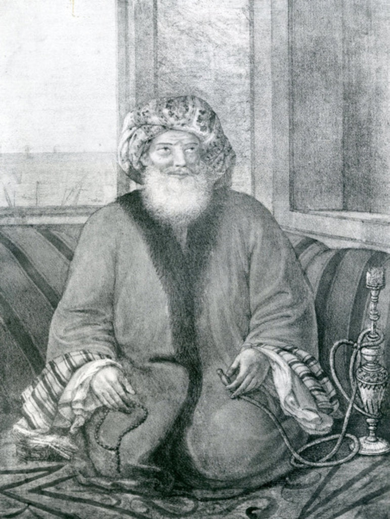 Detail of Muhammad Ali Pasha of Egypt, 1818 by Comte de Forbin