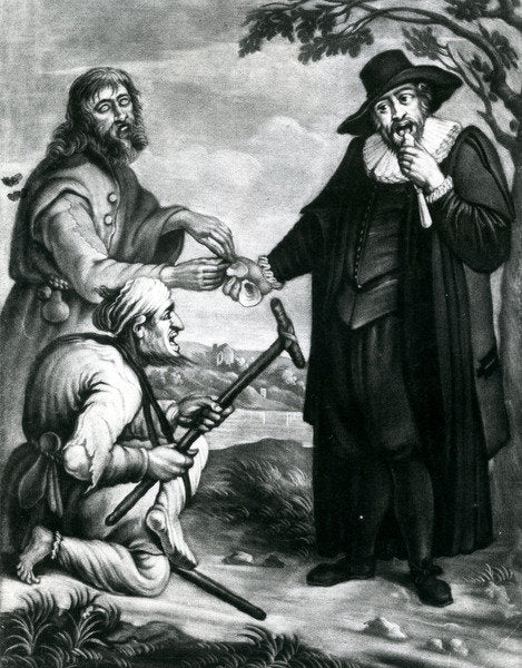 Detail of Blind Plaintiff, Lame Defendant Share, The friendly laws impartial care, A shell for him a shell for thee, The middle in the lawyers fee by Anonymous