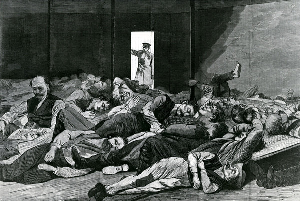 Detail of Station House Lodgers. by Winslow Homer