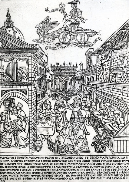 Detail of Mercury, c.1464 by Baccio Baldini