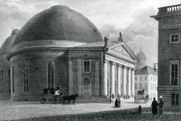 Detail of The Catholic Church, Berlin, 1833 by German School